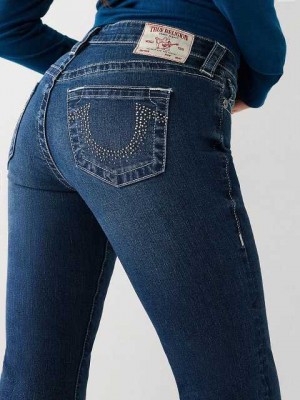 True Religion Becca Bootcut Jeans Dam Blå | OLE497281