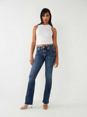 True Religion Becca Bootcut Jeans Dam Marinblå | JQO529163