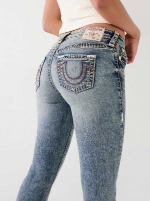 True Religion Becca Stitch Bootcut Jeans Dam Blå | VEP673280