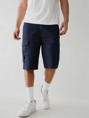 True Religion Big T Shorts Herr Marinblå Blå | FEU051834