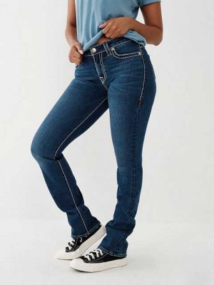 True Religion Billie Straight Jeans Dam Blå | LDK264590