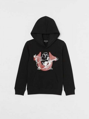 True Religion Buddha Hoodie Barn Svarta | ZPW648273