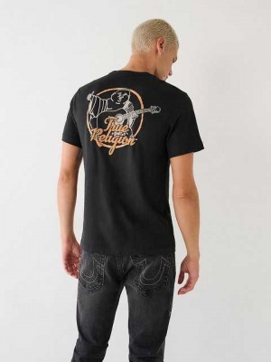 True Religion Buddha Logo T-shirt Herr Svarta | GUL249618