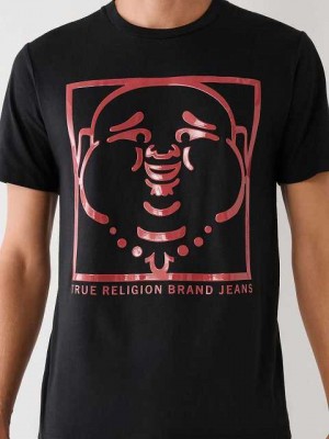 True Religion Buddha Logo T-shirt Herr Svarta | QTL852746