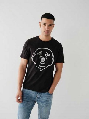 True Religion Buddha Logo T-shirt Herr Svarta | CJE152769