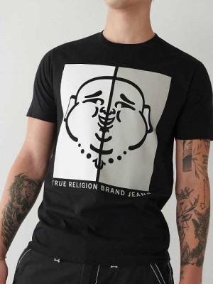 True Religion Buddha Logo T-shirt Herr Svarta | TPF214956