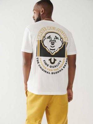 True Religion Buddha Logo T-shirt Herr Vita | QPE078319