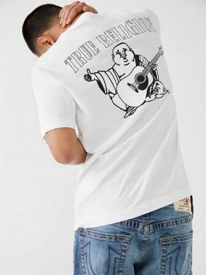 True Religion Buddha Logo T-shirt Herr Vita | CPE562048