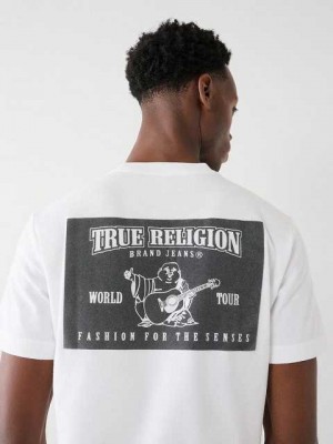 True Religion Buddha Logo T-shirt Herr Vita | OWJ921763