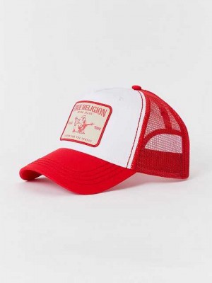 True Religion Buddha Trucker Hatt Unisex Röda | NCM926457