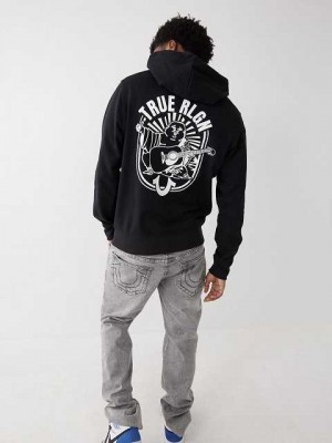 True Religion Buddha Zip Hoodie Herr Svarta | SFP540218