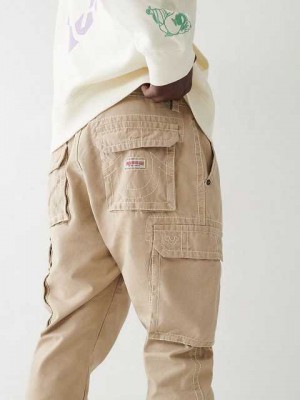 True Religion Cargo Joggingbyxor Herr Beige | DYO631589