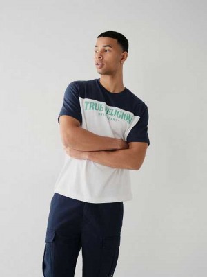 True Religion Football Relaxed T-shirt Herr Vita | XRE173946