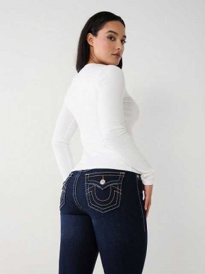 True Religion Halle Big T Super Skinny Jeans Dam Marinblå | NES765391