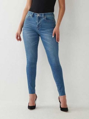 True Religion Halle High Rise Super Skinny Jeans Dam Blå | EFN709186