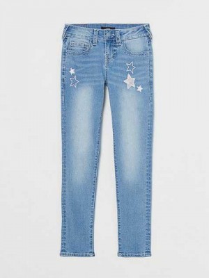 True Religion Halle Star Jeans Barn Blå | ZIG817243