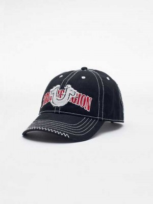 True Religion Horseshoe Logo Hatt Unisex Svarta | CUG248130