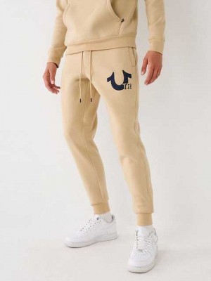 True Religion Horseshoe Logo Joggingbyxor Herr Khaki Marinblå | SYA056347