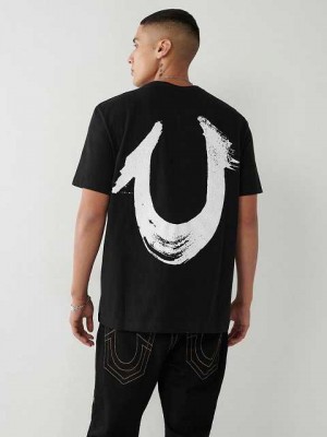 True Religion Horseshoe Relaxed T-shirt Herr Svarta | VQO190526