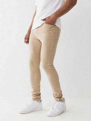 True Religion Jack Super 32" Skinny Jeans Herr Beige | CFH164980