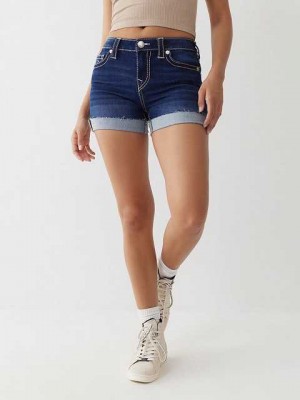 True Religion Jayde Big T Shorts Dam Mörktvätt | DTR346019