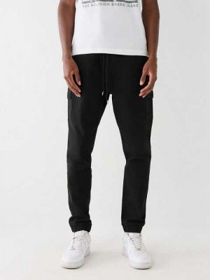 True Religion Jogger Cargobyxor Herr Svarta | UQE647925