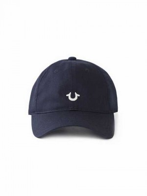 True Religion Logo Hatt Unisex Marinblå | SGV860249