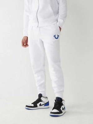 True Religion Logo Joggingbyxor Herr Vita | AMN529386