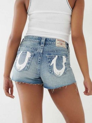 True Religion Maisie Shorts Dam Blå | NIM047269