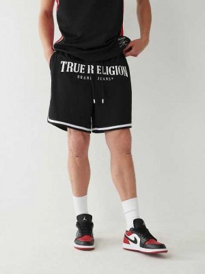 True Religion Mesh Logo Shorts Herr Svarta | XTK054927