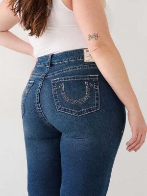 True Religion Plus Becca Bootcut Jeans Dam Blå | MQO314957