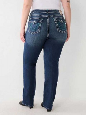 True Religion Plus Billie Straight Jeans Dam Aizome | WAT937140