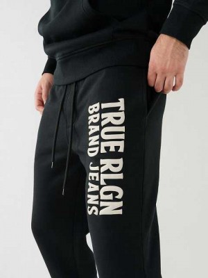 True Religion Puff Trbjs Joggingbyxor Herr Svarta | UFI702639