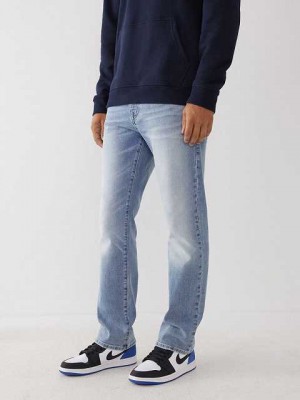 True Religion Ricky 32" Straight Jeans Herr Ljusblå | OHV842706