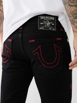 True Religion Ricky 32" Straight Jeans Herr Svarta | XUF835017