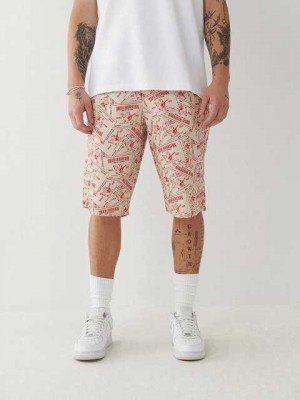 True Religion Ricky Board Shorts Herr Blommiga | HBY431857