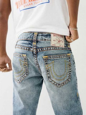 True Religion Ricky Faded Straight Jeans Herr Tvätt | UVC287916