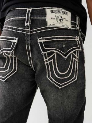 True Religion Ricky Rope Stitch Straight Jeans Herr Grå Tvätt | VPE510789