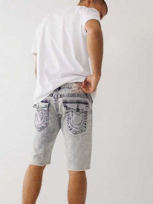 True Religion Ricky Stitch Straight Jeans Herr Ljusblå | KNG093714