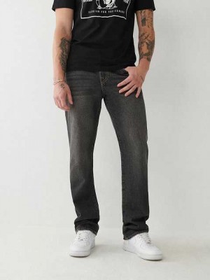 True Religion Ricky Stitch Straight Jeans Herr Grå Tvätt | ZML640758