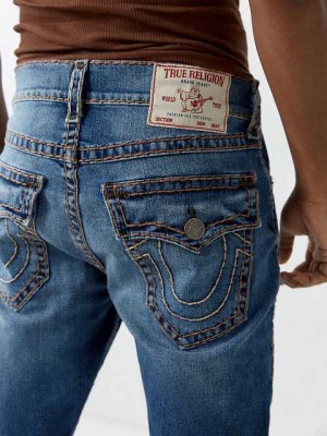 True Religion Ricky Straight Jeans Herr Tvätt | GUL851709