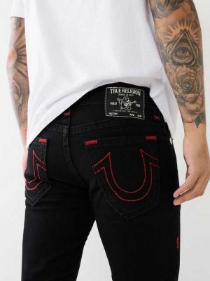 True Religion Ricky Straight Jeans Herr Svarta | SVT743509