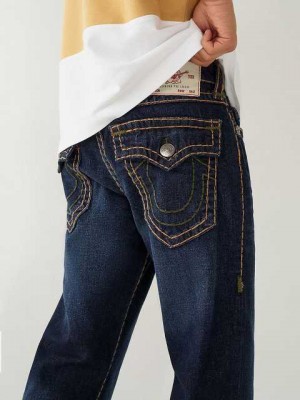 True Religion Ricky Straight Jeans Herr Mörktvätt | VBU485796