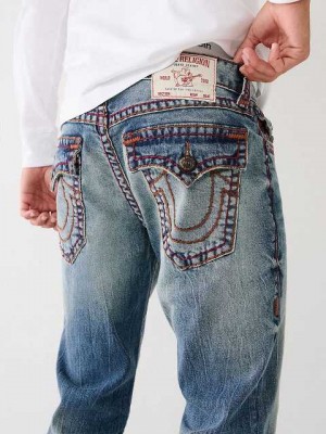 True Religion Ricky Straight Jeans Herr Tvätt | CFK215709