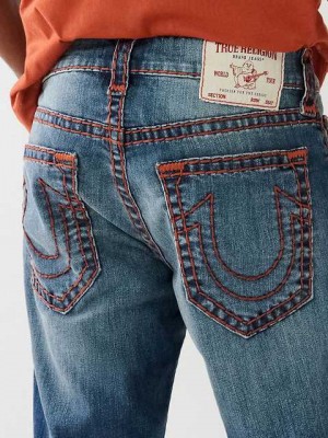 True Religion Ricky Straight Jeans Herr Tvätt | HDO905841