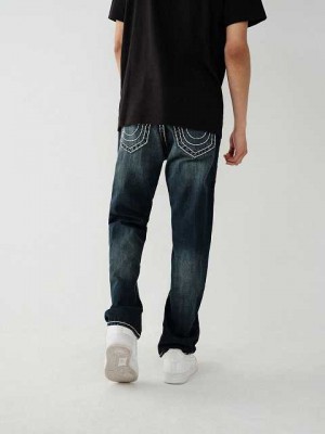 True Religion Ricky Straight Jeans Herr Mörktvätt | VNU082593