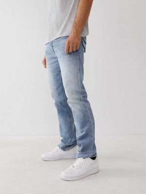 True Religion Ricky Straight Jeans Herr Ljusblå | EOH128497