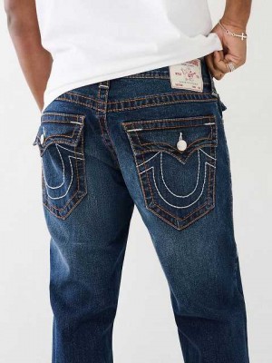 True Religion Ricky Straight Jeans Herr Marinblå | SHD164539