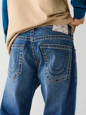 True Religion Ricky Straight Jeans Herr Tvätt | ROP509176