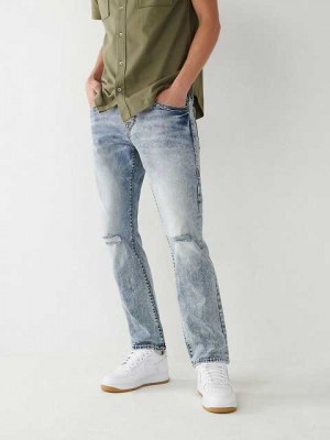 True Religion Ricky Straight Jeans Herr Ljusblå | KNS350461